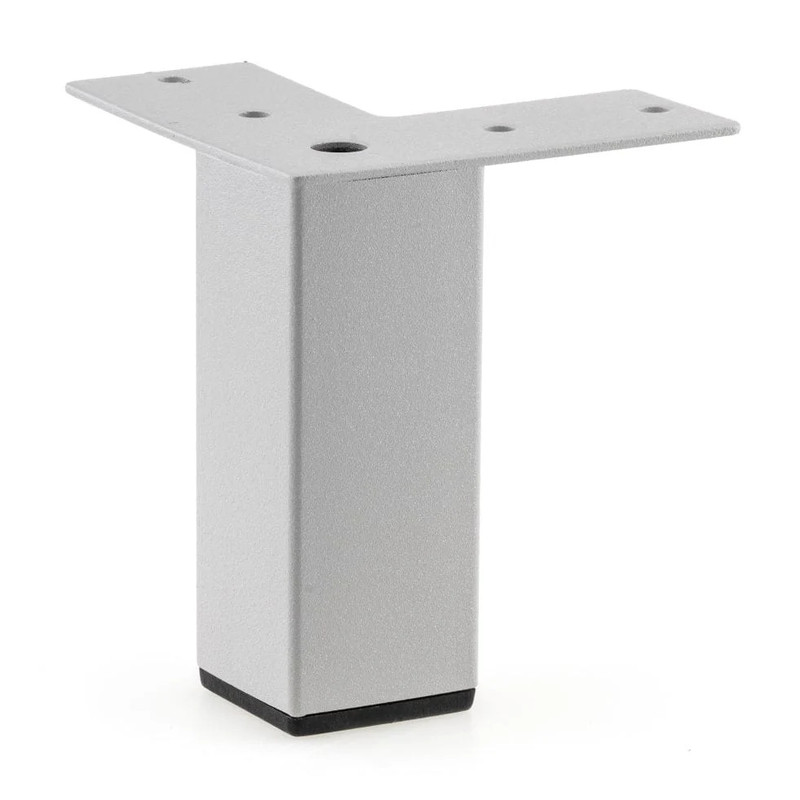 3-15/16" (100 mm) Contemporary Furniture Leg Silver Gray
